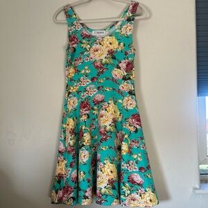 TomsWare women’s Floral Fit & Flare Dress Sz Medium
